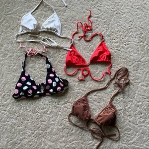 bikini tops (includes four shown) size S/XS